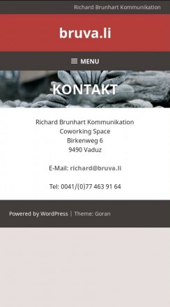 Richard Brunhart Kommunikation Vaduz Liechtenstein Politische Analyse Medienarbeit Videoproduktion www.bruva.li
